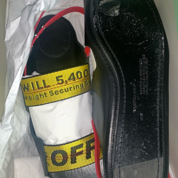 AUTHENTIC OFF WHITE LOGO TIE STRAP SANDALS. - Picture 3 of 6